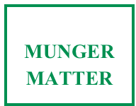 
MUNGER MATTER